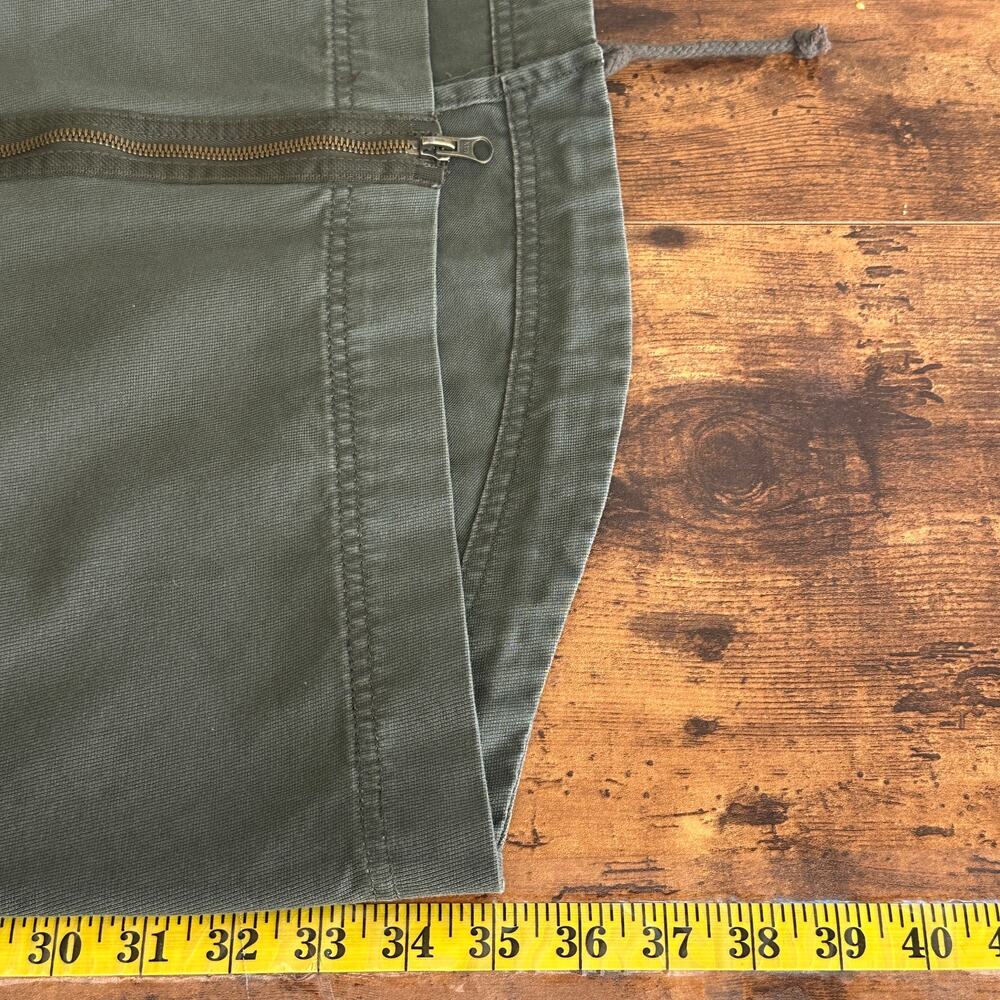 No Boundaries Long Utility Jacket Jr Large Coat Military Green Y2K Grunge EUC - Picture 4 of 9